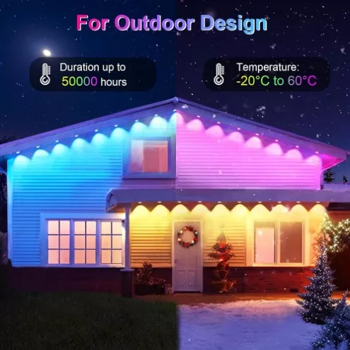 Dekorative Lichter für Traufe